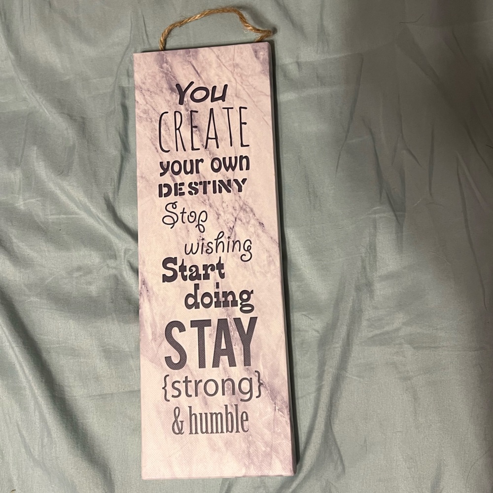 Motivation Canvas Sign (Grey)